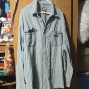 Men's Denim Blue Shirt Jacket